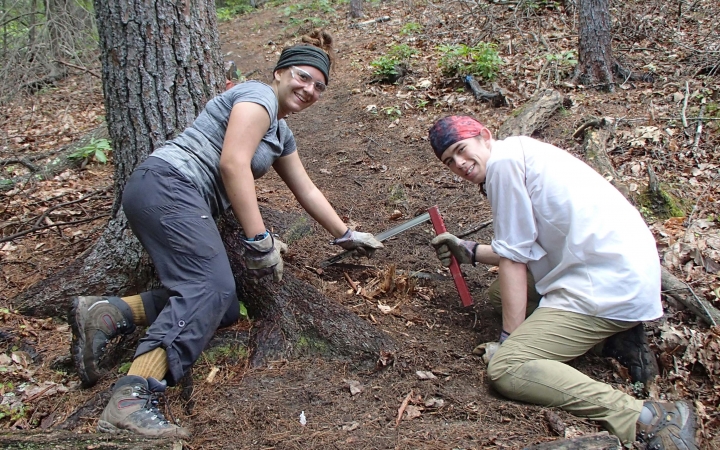service project on outdoor leadership course